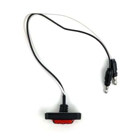 Truck-Lite Flex-Lite Rear Exit Wire, Led, Red Rectangular, 3 Diode, Marker Clearance Light, Pc,  36115R